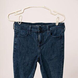American Eagle next‎ level stretch high rise cropped jeggings 10S